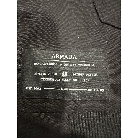 Armada Men’s Black Insulated Utility Ski Vest Size Small Hooded 110102 - Picture 3 of 9